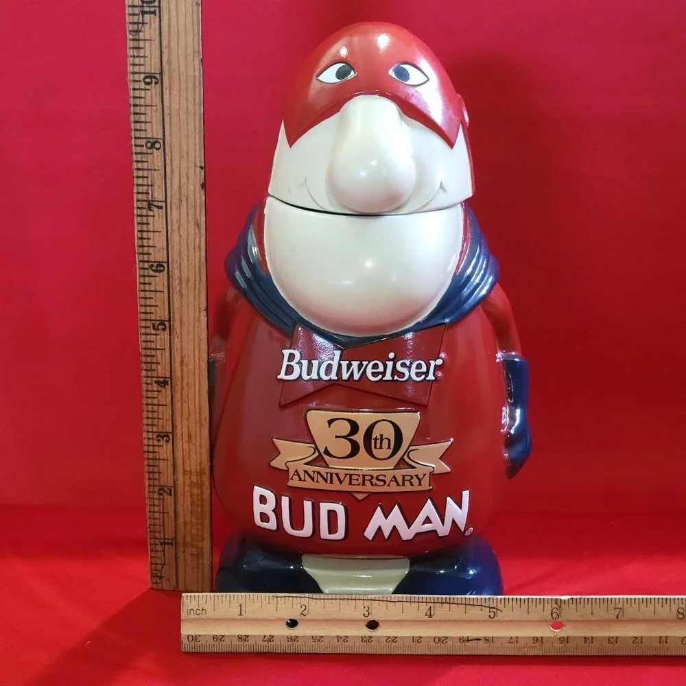 Budweiser Bud Man 30th Anniversary Beer Stein 1999